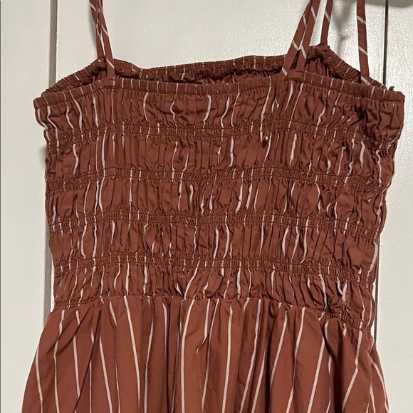 Brown Striped Midi Dress - Picture 5 of 8